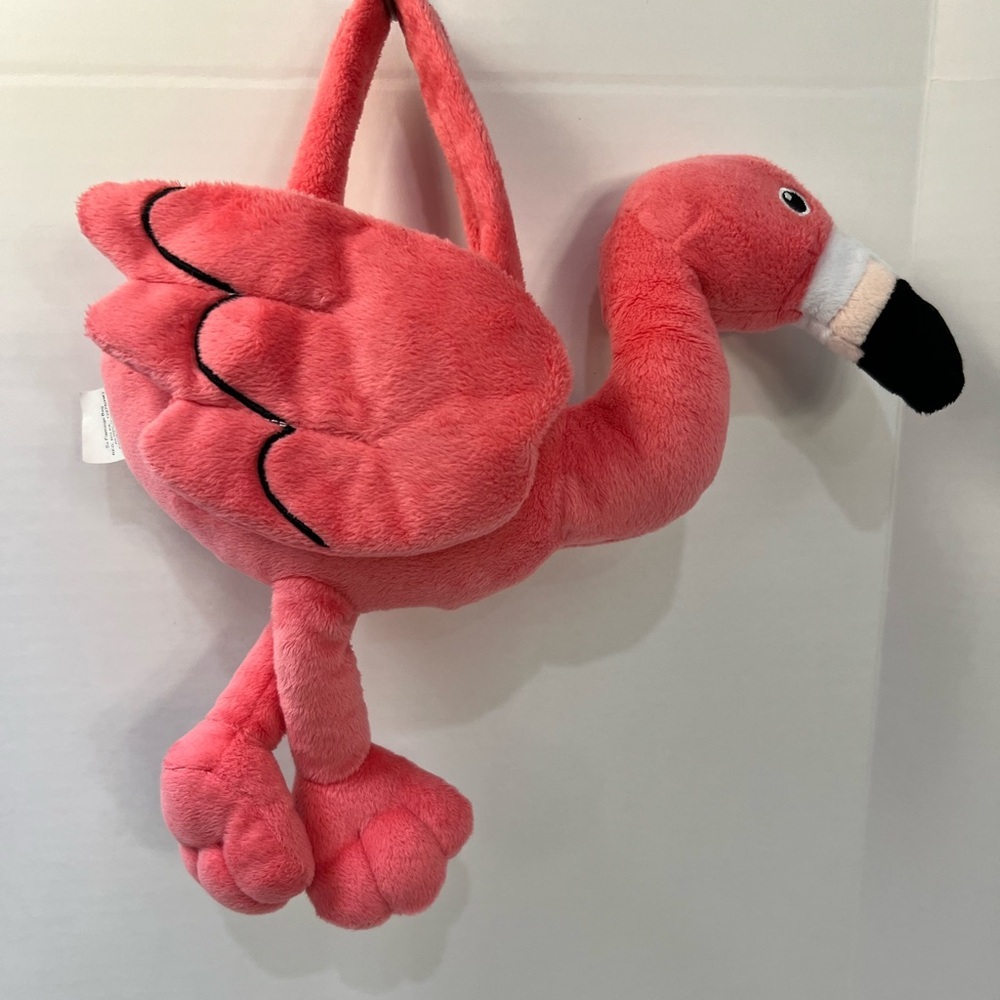 Pink Flamingo Plush bag - Picture 2 of 9